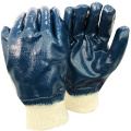 NMSAFETY luz trabajo uso azul nitrilo resistente proteger manos guantes de trabajo